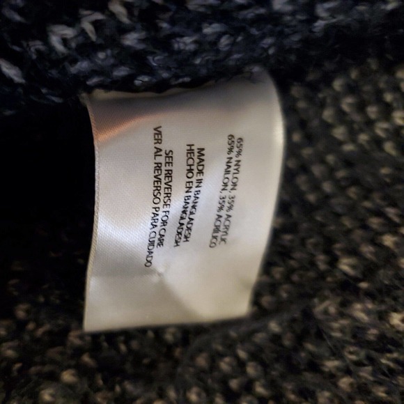 Eddie Bauer Women's Cardigan Medium Blue Open Front Aztec Geometric Fluffy - Picture 7 of 10